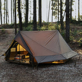 Tiny Cabin Style Camping Hot Tent With Two Poles Winter Camping Tent 006LX