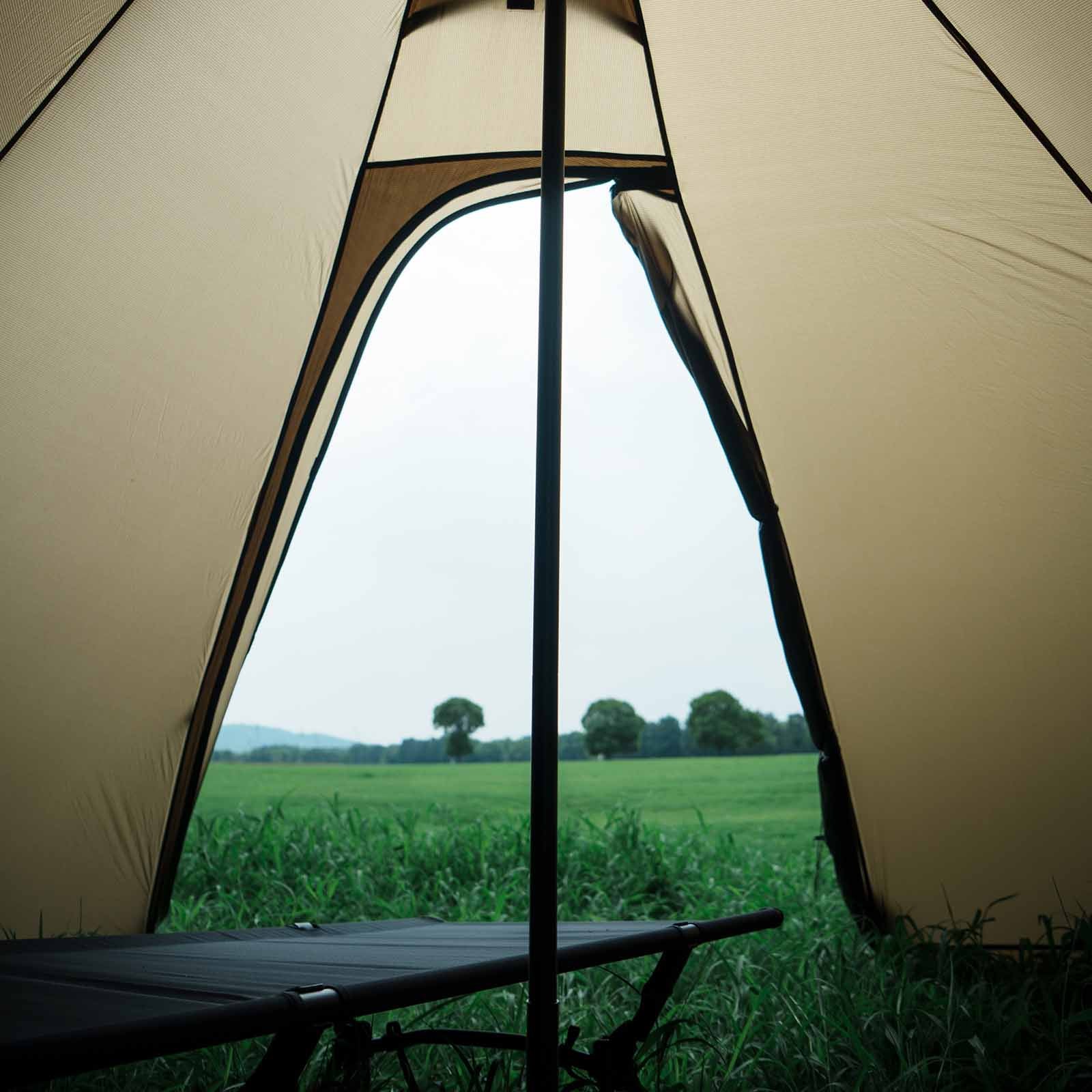 robens hot tent DS005 Hot Tent with Stove Jack Winter Tent 4 Season Tent 3-4 Person 4.8lb Lightweight Water & Wind-Resistant